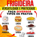 Frigideira Antiaderente 3 em 1 com Divisórias | Mais Praticidade e Menos Louça