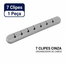 Organizador de Cabos em Silicone Autoadesivo – Suporte para 1, 3, 5 ou 7 Cabos | Mesa, Escritório e Home Office