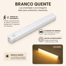 Luminária LED com Sensor de Movimento Recarregável USB – Luz Magnética para Armários, Cozinha, Corredores e Closets