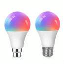 Lâmpada LED Inteligente RGBW Zigbee E27 compatível com Alexa, Google Home e controle por aplicativo.