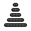 Organizador de Cabos em Silicone Autoadesivo – Suporte para 1, 3, 5 ou 7 Cabos | Mesa, Escritório e Home Office