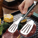 Pegador de Alimentos em Aço Inox com Trava – Pinça para Churrasco, Saladas e Cozinha
