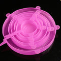 Kit Tampas de Silicone Elásticas Reutilizáveis | Vedação Hermética para Potes e Alimentos | Vivenza Home