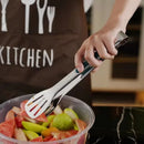 Pegador de Alimentos em Aço Inox com Trava – Pinça para Churrasco, Saladas e Cozinha