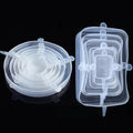 Kit Tampas de Silicone Elásticas Reutilizáveis | Vedação Hermética para Potes e Alimentos | Vivenza Home