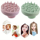 Escova Massageadora de Silicone para Couro Cabeludo | Massageador Capilar e Corporal para Banho
