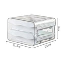 Organizador de Ovos Empilhável com Gavetas Deslizantes – Porta Ovos para Geladeira com Alta Capacidade