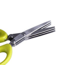 Tesoura Multiuso para Ervas e Temperos em Aço Inoxidável | Corte Rápido com 5 Lâminas | Vivenza Home