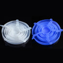 Kit Tampas de Silicone Elásticas Reutilizáveis | Vedação Hermética para Potes e Alimentos | Vivenza Home