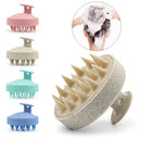 Escova Massageadora de Silicone para Couro Cabeludo | Massageador Capilar e Corporal para Banho