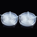 Kit Tampas de Silicone Elásticas Reutilizáveis | Vedação Hermética para Potes e Alimentos | Vivenza Home