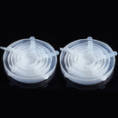 Kit Tampas de Silicone Elásticas Reutilizáveis | Vedação Hermética para Potes e Alimentos | Vivenza Home