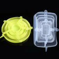 Kit Tampas de Silicone Elásticas Reutilizáveis | Vedação Hermética para Potes e Alimentos | Vivenza Home