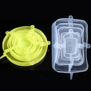 Kit Tampas de Silicone Elásticas Reutilizáveis | Vedação Hermética para Potes e Alimentos | Vivenza Home