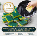 Esponja de Limpeza Multiuso para Cozinha – Alta Absorção e Limpeza Pesada (Kit com 10, 20, 30, 50 ou 100 Unidades)