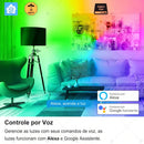Lâmpada LED Inteligente Zigbee RGBW E27 B22 com Controle por App, Alexa e Google Home