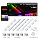 Luz de Parede LED RGB Inteligente Modular USB | Iluminação Gamer com Controle por App e Voz