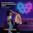 Luz de Parede LED RGB Inteligente Modular USB | Iluminação Gamer com Controle por App e Voz