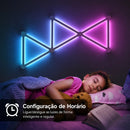 Luz de Parede LED RGB Inteligente Modular USB | Iluminação Gamer com Controle por App e Voz