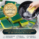 Esponja de Limpeza Multiuso para Cozinha – Alta Absorção e Limpeza Pesada (Kit com 10, 20, 30, 50 ou 100 Unidades)