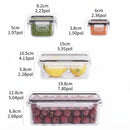 Kit 8 Potes Herméticos Organizadores de Alimentos com Tampa de Trava | BPA Free | Empilháveis para Geladeira e Despensa
