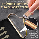 Removedor de Pelos e Fiapos para Roupas e Sofás – Reutilizável com Cabo de Madeira