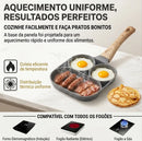Frigideira Antiaderente 3 em 1 com Divisórias | Mais Praticidade e Menos Louça