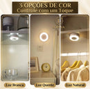 Luminária LED Touch Recarregável Magnética com 3 Tons de Luz – Sem Fio