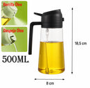 Spray de Óleo 2 em 1 para Cozinha 500ml – Pulverizador e Dispensador para Azeite, Vinagre e Óleo com Controle de Dosagem