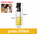 Spray de Óleo 2 em 1 para Cozinha 500ml – Pulverizador e Dispensador para Azeite, Vinagre e Óleo com Controle de Dosagem