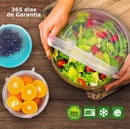 Kit Tampas de Silicone Elásticas Reutilizáveis | Vedação Hermética para Potes e Alimentos | Vivenza Home