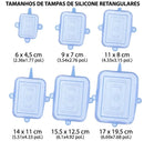 Kit Tampas de Silicone Elásticas Reutilizáveis | Vedação Hermética para Potes e Alimentos | Vivenza Home