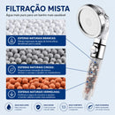 Chuveiro de Alta Pressão com Filtro Mineral | 3 Modos de Jato | Economia de Água | Vivenza Home