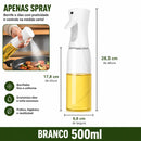 Spray de Óleo 2 em 1 para Cozinha 500ml – Pulverizador e Dispensador para Azeite, Vinagre e Óleo com Controle de Dosagem