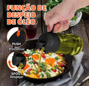Spray de Azeite e Óleo 2 em 1 de Vidro 470ml – Borrifador para Cozinha com Controle de Dosagem