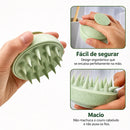 Escova Massageadora de Silicone para Couro Cabeludo | Massageador Capilar e Corporal para Banho