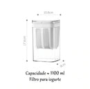 Coador para Iogurte Grego em Aço Inoxidável – Pote com Filtro para Queijo, Coalhada e Separação de Soro