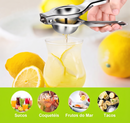 Espremedor de Limão Premium em Aço Inoxidável | Extrator Manual para Limão, Laranja e Frutas Cítricas