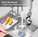 Espremedor de Limão Premium em Aço Inoxidável | Extrator Manual para Limão, Laranja e Frutas Cítricas