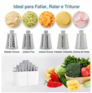 Ralador Multifuncional 5 em 1 com Manivela – Fatiador, Triturador e Cortador de Legumes e Queijos