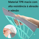 Rodo Vassoura de Silicone 3 em 1 para Pelos, Poeira e Limpeza Pesada