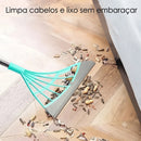 Rodo Vassoura de Silicone 3 em 1 para Pelos, Poeira e Limpeza Pesada