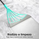 Rodo Vassoura de Silicone 3 em 1 para Pelos, Poeira e Limpeza Pesada