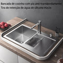 Barreira de Água de Silicone Autoadesiva para Box e Banheiro – Flexível, Impermeável e Recortável